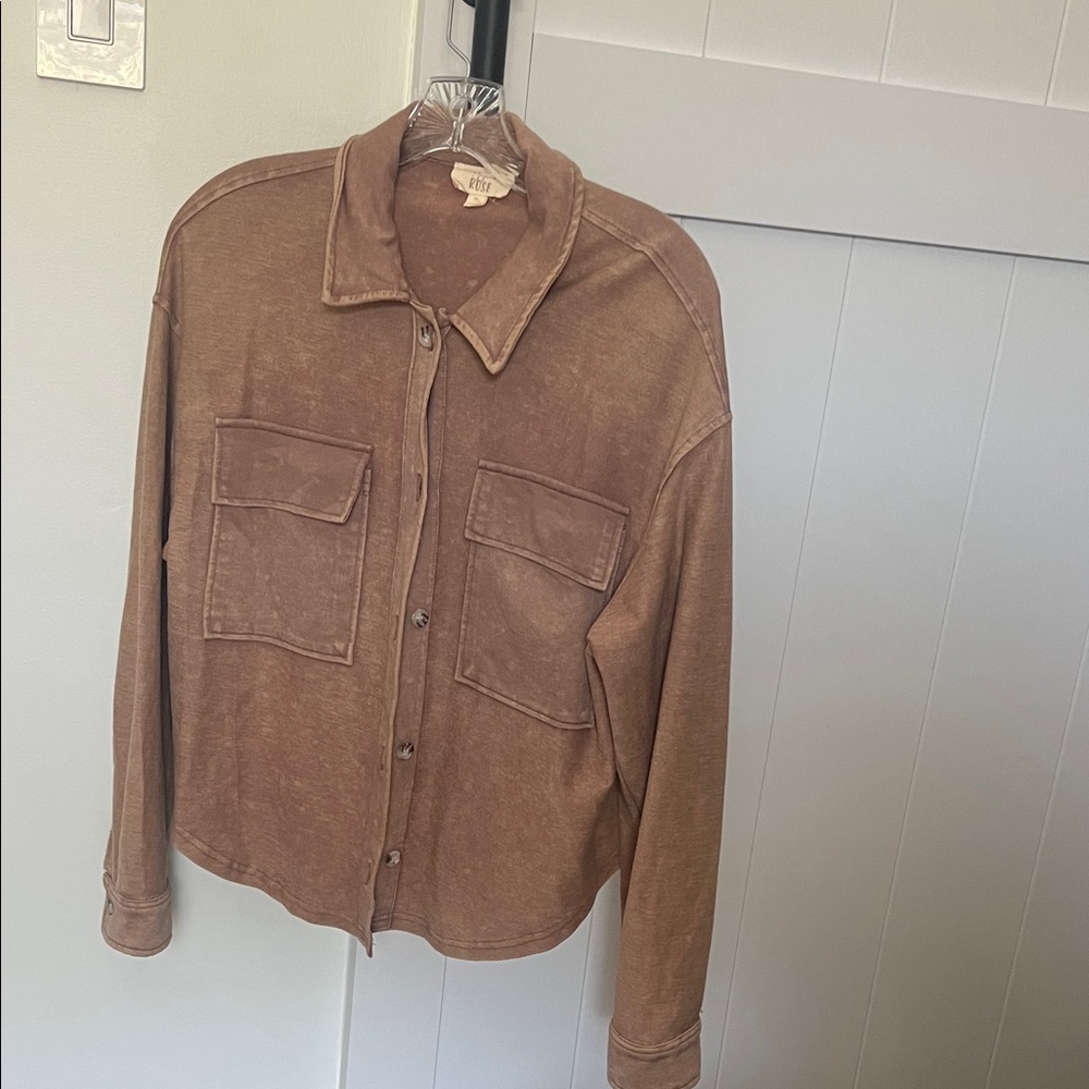 Hippie Rose Brown Button-Up Cardigan